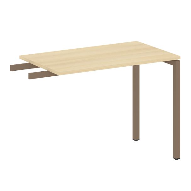 Metal System Quattro Приставной элемент на П-образном м/к 40БП.ПР-3 Акация/Мокко металл 1000*600*750 - Вид 1