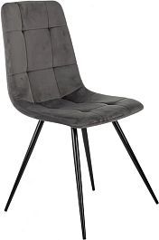 Стул для дома Бюрократ CH-K1 т.серый Holland 18 металл черный на ножках (CH-K1_1/HL18) - Фото предпросмотра