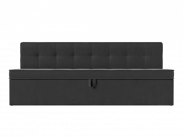 Кухонный диван Техас (полностью велюр серый) - Вид 2