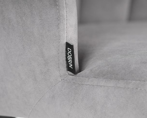 Стул обеденный DOBRIN NAOMI (ЭМАЛЬ ЧЕРНЫЙ МУАР велюр Catania Smoke) - Вид 7