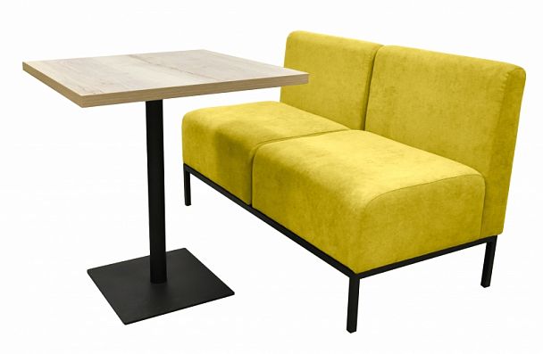 Диван "Стокгольм" двухместный жёлтый - Вид 5