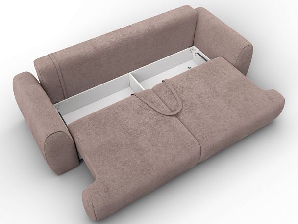 Диван прямой Лига-115 НПБ Велюр бежевый - Вид 7