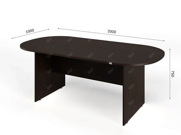 ЛАЙТ / LIGHT RLG010-20x10 Конференц-стол 200x100x75 Венге - Вид 6