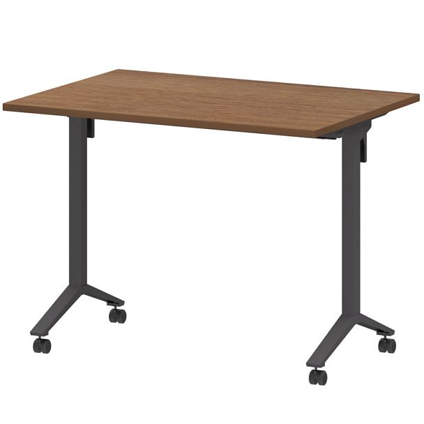 Стол мобильный складной МБ22-100.70 Орех/Антрацит 1000x700x750 Моби - Вид 1