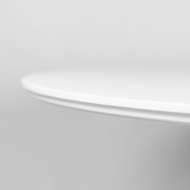 Стол фуд-корт d1100, HPL  Белый матовый - Вид 4