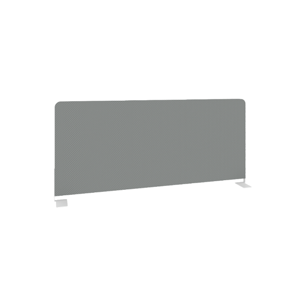Metal System Экран тканевый боковой Б.ТЭКР-90 Серый/Белый металл 900*390*22 - Вид 1