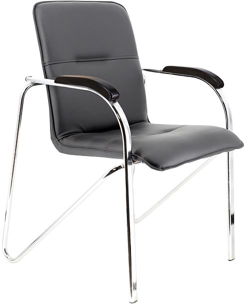 Кресло Everprof Samba Wood CF Экокожа Черный - Вид 1