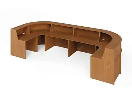 UNITY РРП8-18-44-VISH Симметричный двойной ресепшн 4400х1800х1150 - Фото предпросмотра