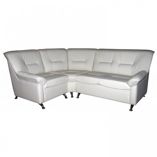 Угловой диван "Бриз" в коже - Вид 1