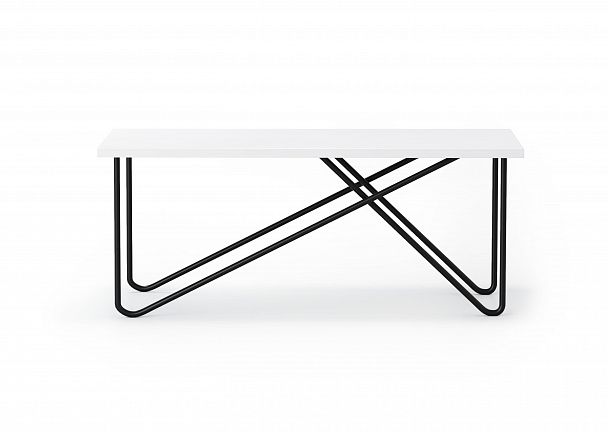 Стол журнальный "Триада-22" черный/белый - Вид 3