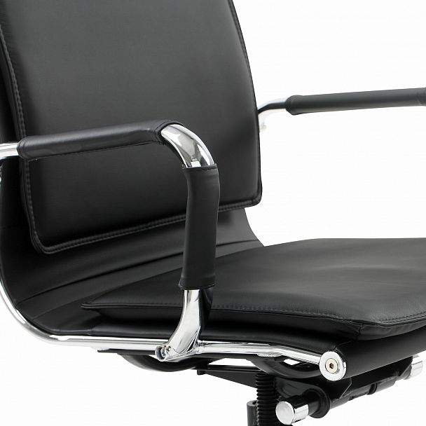 Кресло офисное BRABIX "Cube EX-523", экокожа, хром, черное, 531946 - Вид 12