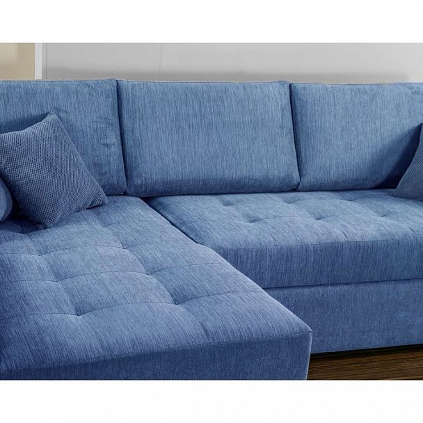 Угловой диван "Авеню" синий - Вид 2