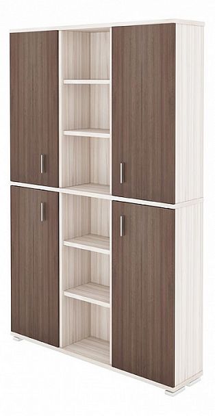 Шкаф книжный Домино ПУ-40-5 Карамель/Шамони - Вид 1