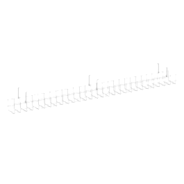Кабель-канал сетчатый узкий KK-S-140U Металл Белый 1405*131*154 - Фото предпросмотра