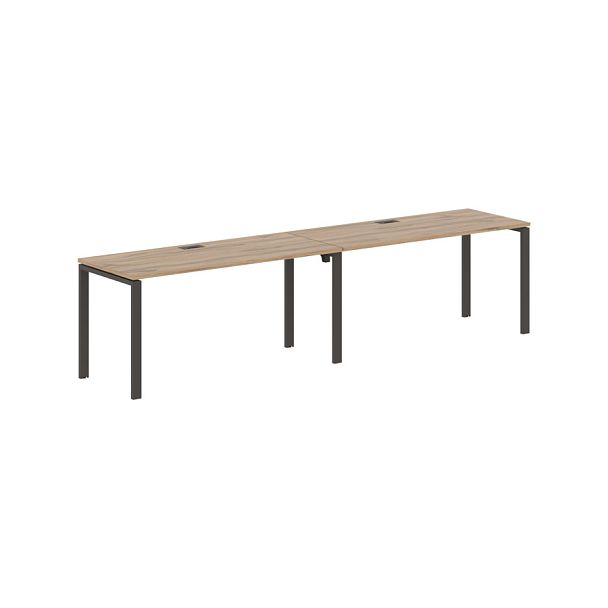 Стол 2-х местный EUWST 3167 Дуб Денвер светлый/Мокко 3126х670х750 EDIS - Вид 1