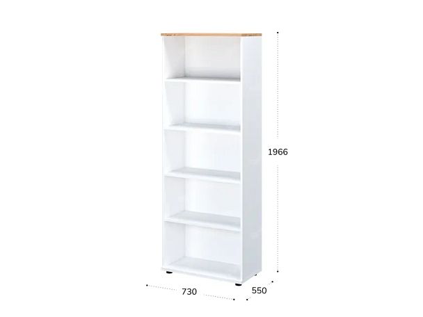 TANDEM RTD052-73U-V Стеллаж ун-й 730х550х1966 Вотан/Белый - Вид 2