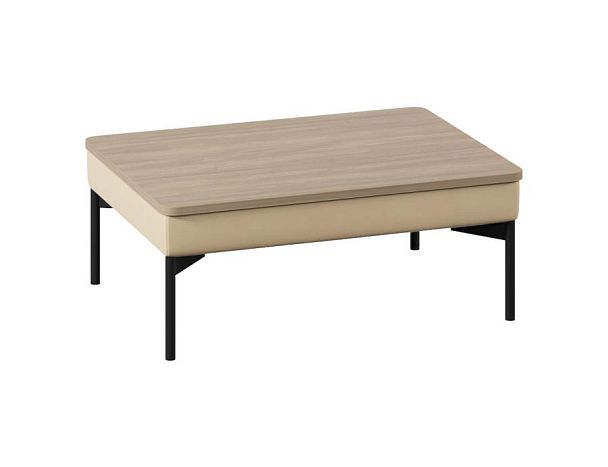 Столик Everprof Gamma одноместный Экокожа Бежевый ЛДСП Светлый Дуб - Вид 1