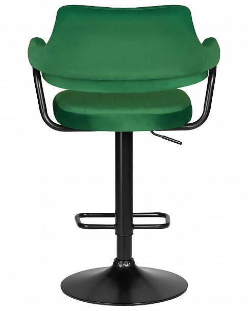 Стул барный DOBRIN CHARLY BLACK (зеленый велюр (MJ9-88)) - Вид 5