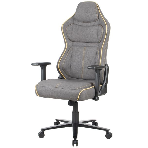 Кресло CHAIRMAN CH31, ткань, серый/желтый - Вид 2