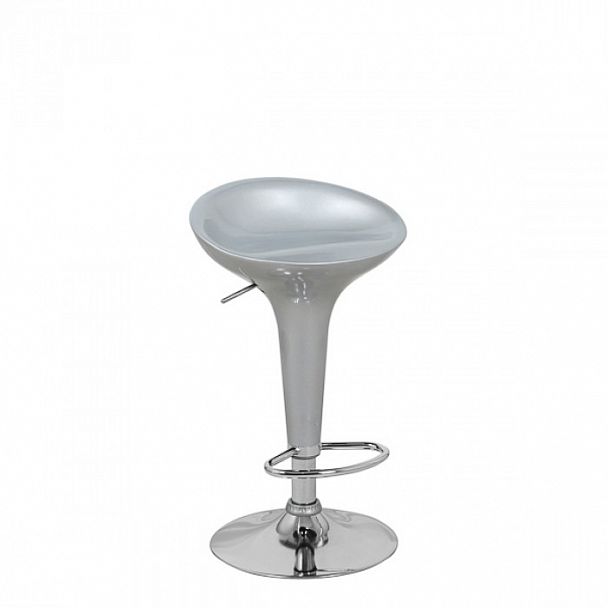 Стул барный "Бомба" QS-D-18 серебро - Вид 1