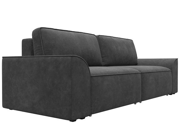 Диван прямой Лига-048 НПБ Велюр серый - Вид 3