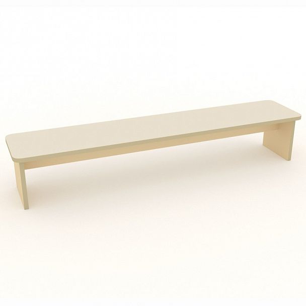 Детская скамья пятиместная, бежевый - Вид 1