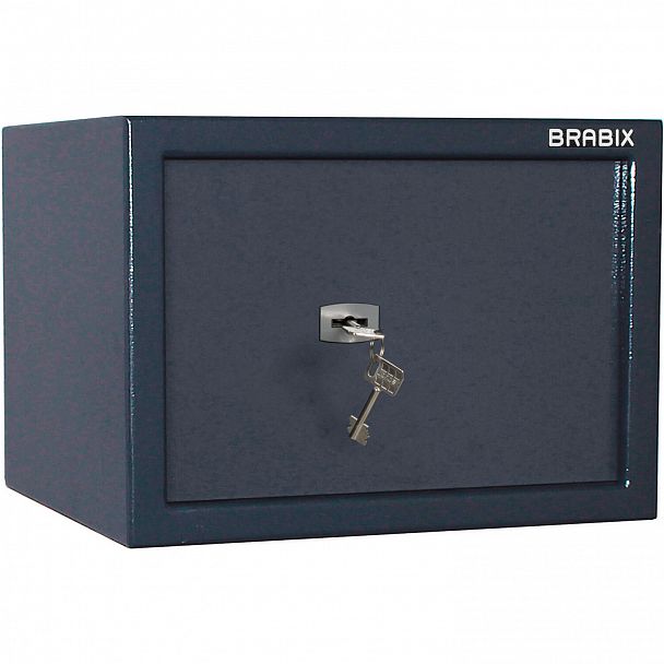 Сейф BRABIX "КМ-260", 260х360х290 мм, 13 кг, ключевой замок + полка, крепление к стене, 291165 - Вид 3