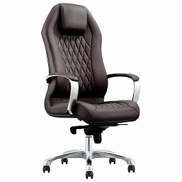 Кресло BRABIX PREMIUM Aurus EX-705, мультиблок, алюминий, экокожа, коричневое, 532929 - Фото предпросмотра