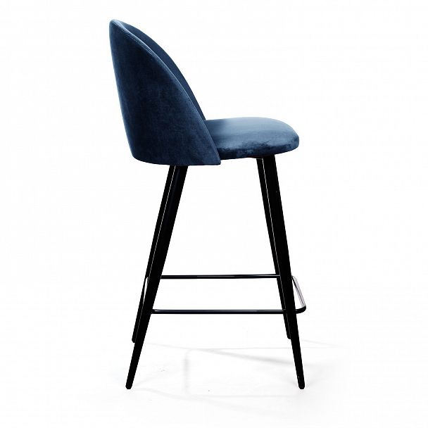 Cтул полубарный Thomas, бархат синий 29 - Вид 4