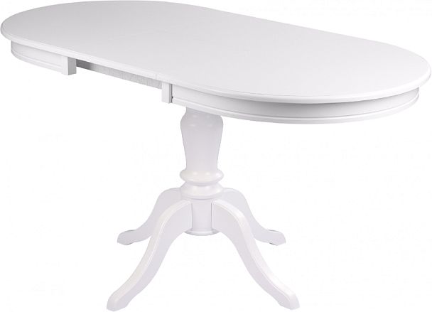 Стол деревянный раздвижной Анфея 110(150)х75х76 Белый - Вид 6