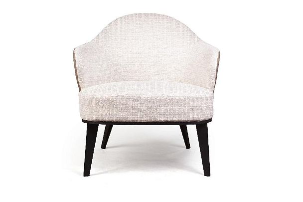 Лаунж кресло Leslie рогожка комби бежевый - Вид 3