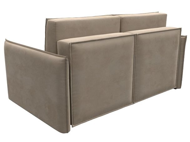 Диван прямой Либерти мини Велюр бежевый - Вид 6