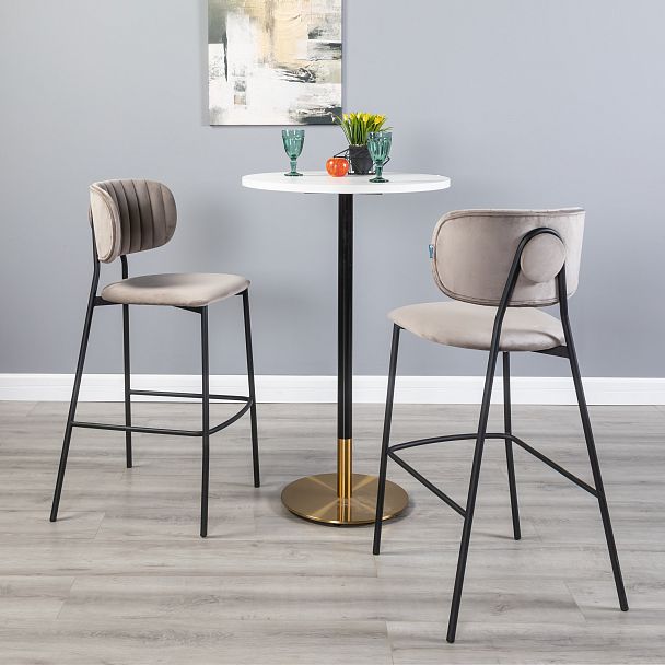 Стул барный Fendi серый - Вид 9