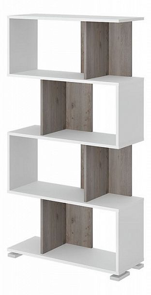 Стеллаж Домино нельсон СЛ-5-4 Белый/Нельсон - Вид 1