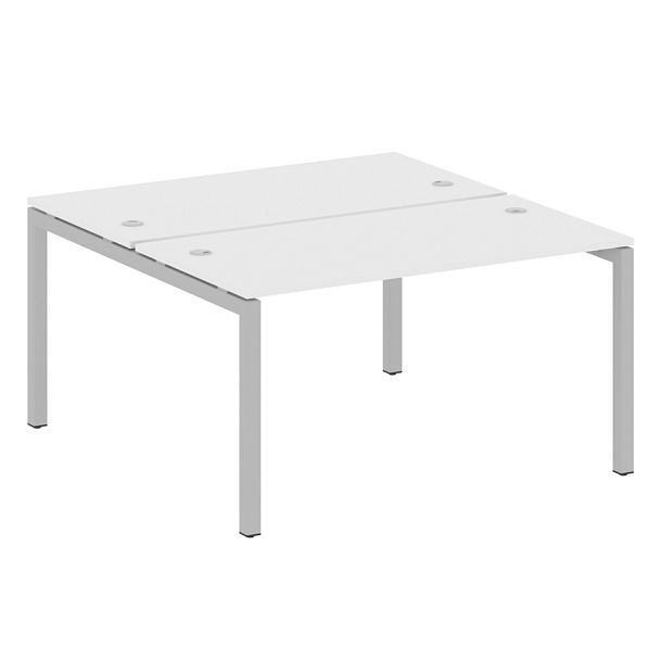 Metal System Quattro Р. ст. на П-образном м/к 50БП.РАС-СП-2.3 Белый/Серый металл 1400*1475*750 - Вид 1