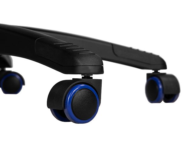 Кресло игровое DOBRIN BRIAN (черно-синяя экокожа) - Вид 8