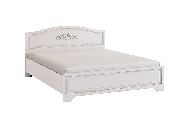 Белла Кровать с основанием (комфорт) 160х200 см SMB-16.1651 белый/джелато софт - Вид 3