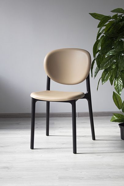 Стул Sheffilton SHT-S180 бежевый/черный - Вид 7