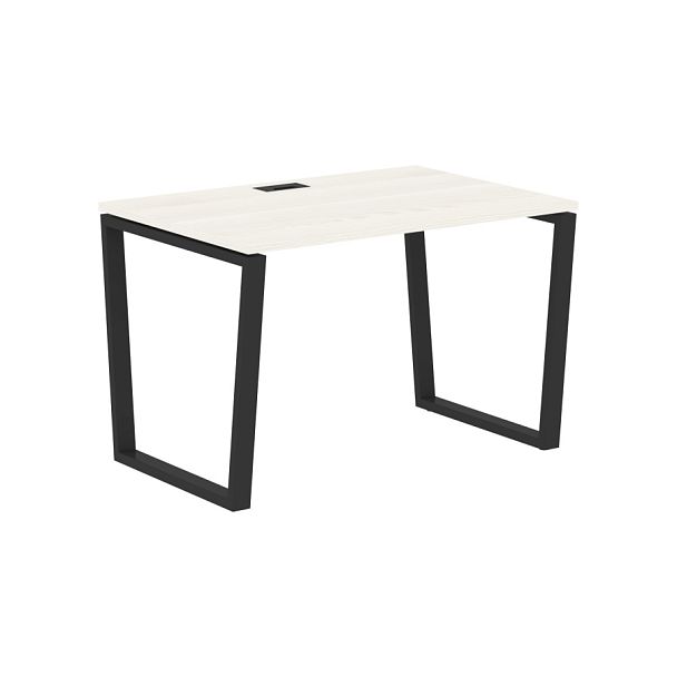 Стол прямой EVST 1180 Ясень Траун/Черный 1160х800х750 EDIS - Вид 1