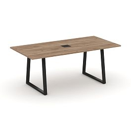 Style Project Direct Direct Стол переговорный SN-6T1.SPRG-198 Дуб Табак/Металл Черный 1980*980*750 - Фото предпросмотра