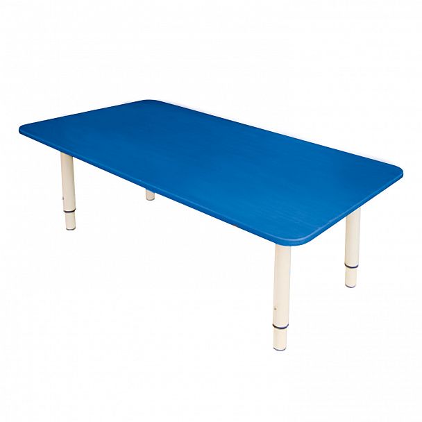 Стол детский Дошколенок, регулируемый (пластик, синий, слоновая кость), гр.0-3 - Вид 2