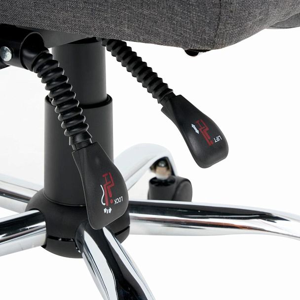 Кресло офисное CROMEX "Chill MS-005", с функцией вибромассажа, подножка, ткань, серое, 532959 - Вид 17