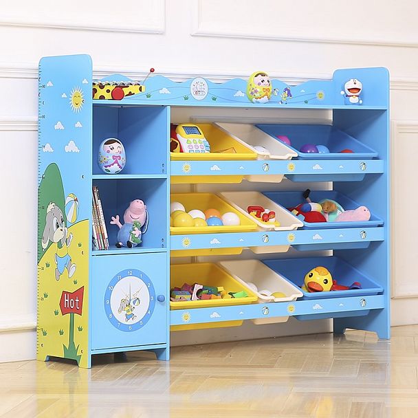 Стеллаж большой с контейнерами - Вид 1