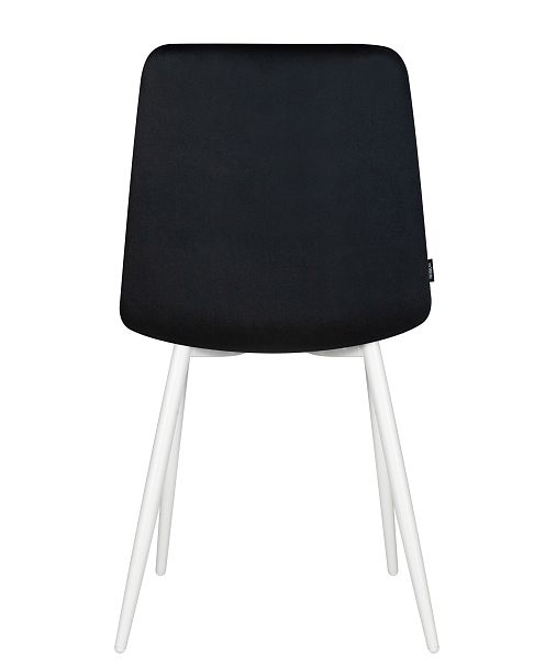 Стул обеденный DOBRIN CHILLY (Черный Holland 75, основание белое) - Вид 6