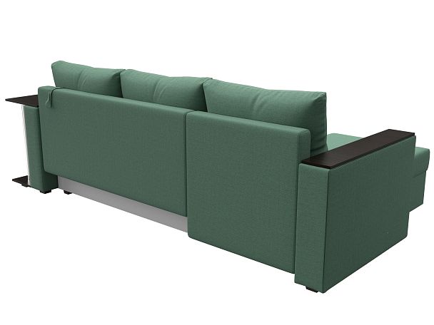 Диван угловой Атланта Лайт левый угол Рогожка зеленый - Вид 5