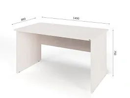 UNITY PС8-14 ДУБ МОЛОЧНЫЙ Офисный стол прямоугольный Прямой 1400х800х750 - Фото предпросмотра