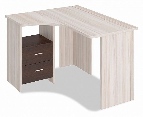 Стол письменный Домино Лайт СКЛ-Угл 120 Венге/Карамель левый - Вид 1