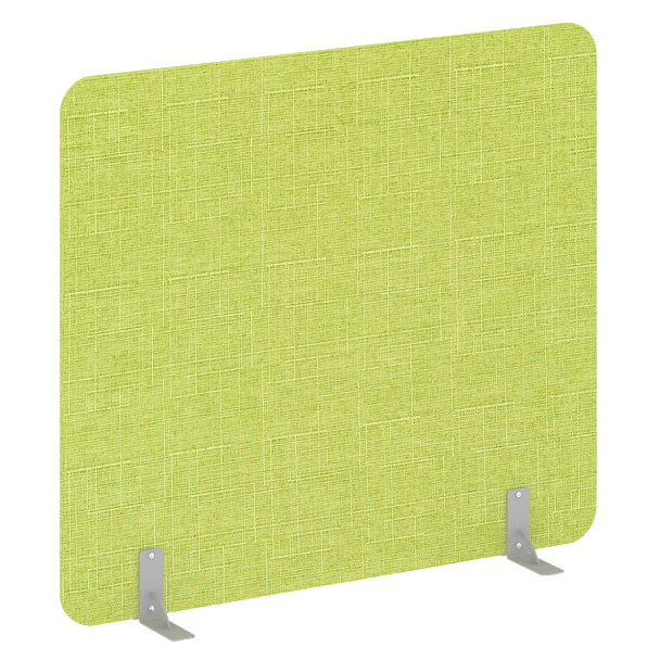 R-line soft Перегородки на металлических опорах на фетровых подпятниках AP.F-160-140 Romeo 07/Серый металл 1600*18*1400 - Вид 1