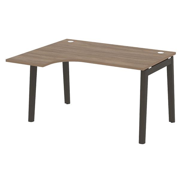 Onix Wood Стол эргономичный левый OW.SA-3 (L) Дуб аризона/Дуб тёмный/Антрацит металл 1380*1180*750 (800/460) - Вид 1