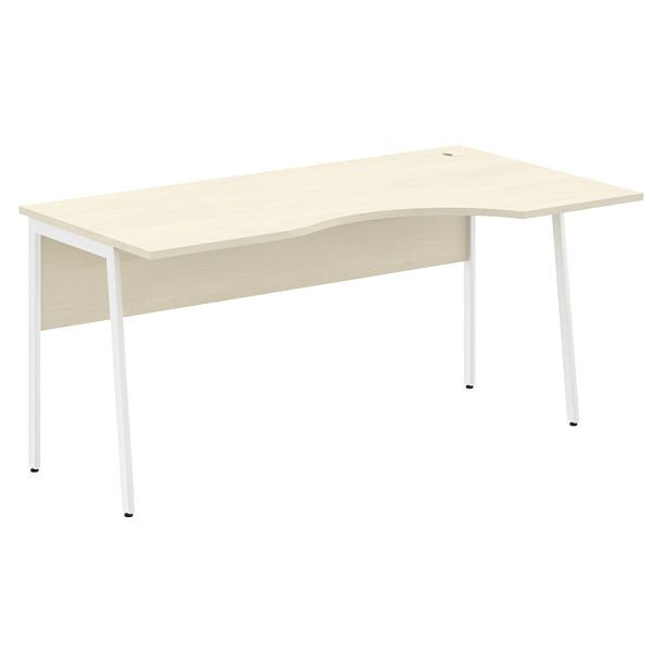 Стол прямой СА-1P(R) Клен*/Белый 1600х900х755 IMAGO PLUS - Вид 1